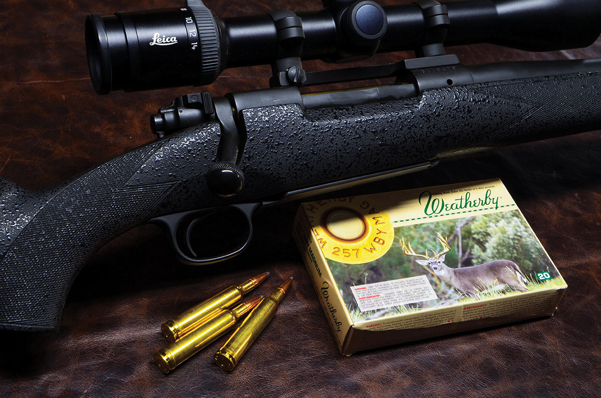 A Kenny Jarrett built “beanfield rifle” in 257 Weatherby on a Winchester Model 70 (post-’93, pre-’64) action.